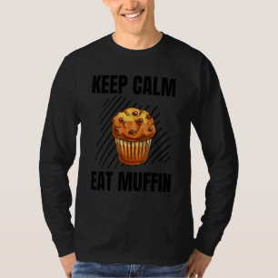 Camiseta Mantén la calma Come muffin vintage Grunge dulces 