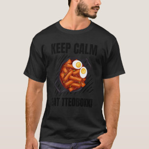 Camiseta Mantén la calma comiendo Tteobokki Vintage Grunge