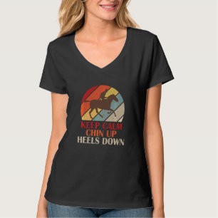 Camiseta Mantén la calma con los talones hacia arriba. Dive