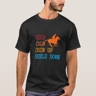 Camiseta Mantén la calma con los talones hacia arriba. Dive