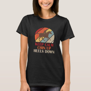 Camiseta Mantén la calma con los talones hacia arriba. Dive