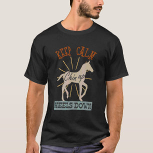 Camiseta Mantén la calma con los talones hacia arriba. Dive