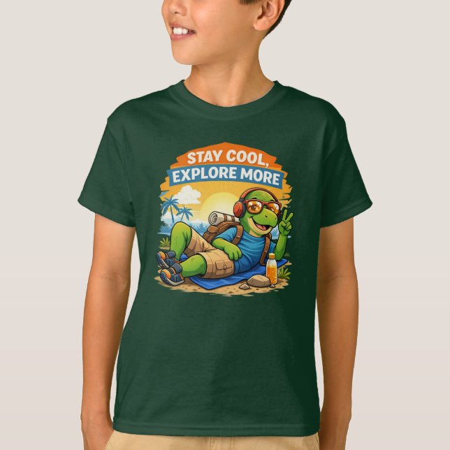 Camiseta Mantén la calma Dino (Anverso)