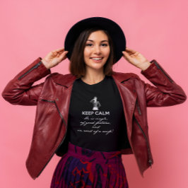 Camiseta Mantén la calma - es soltero... Sr. Darcy (texto b