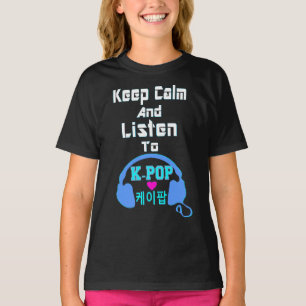 Camiseta ♪♥Mantén la Calma & Escucha KPop American Apparel