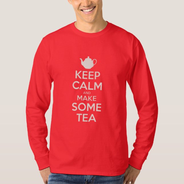 Camiseta Mantén la calma - haz té    (Anverso)