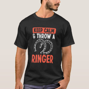 Camiseta Mantén la calma lanza herradura Equipos de herra