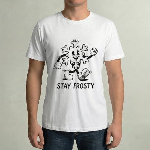 Camiseta Mantén la calma Manguera de goma de copo de nieve 