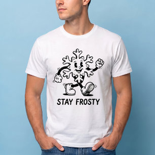 Camiseta Mantén la calma Manguera de goma de copo de nieve