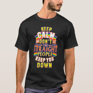 Camiseta Mantén la Calma Pansexual Orgullo Lgbt Arcoíris
