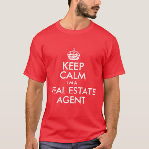 Camiseta Mantén la Calma Soy un Agente Inmobiliario