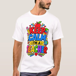 Camiseta Mantén la Calma Soy Un Profesor