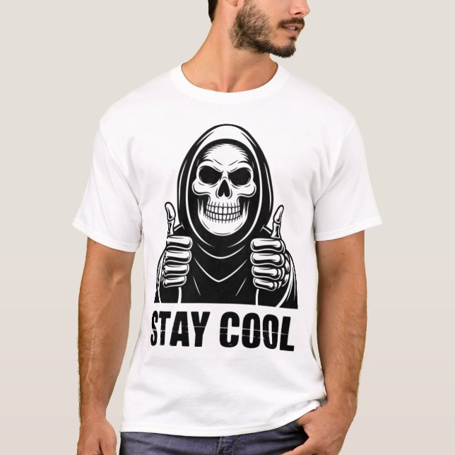Camiseta Mantén la calma vintage (Anverso)