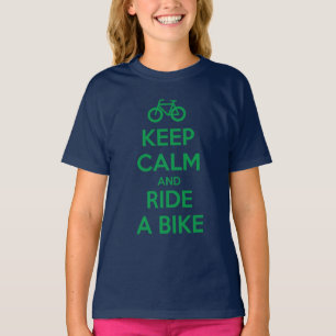 Camiseta Mantén la calma y anda en bicicleta