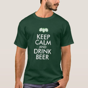 Camiseta MANTÉN LA CALMA y BEBE CERVEZA