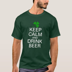 Camiseta MANTÉN LA CALMA y BEBE CERVEZA