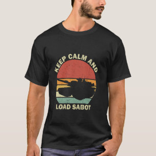 Camiseta Mantén la Calma y Carga Sabot Tanque Vintage M1 Ab