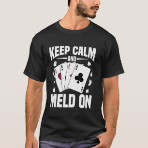 Camiseta Mantén la calma y combina para jugador de mano y p