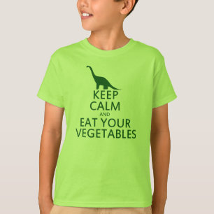 Camiseta Mantén la calma y come tus vegetales