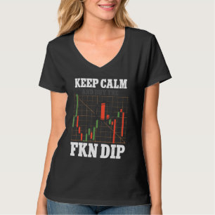 Camiseta Mantén La Calma Y Compra El Comerciante De Criptos