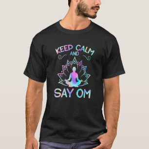 Camiseta Mantén la calma y di OM Yoga