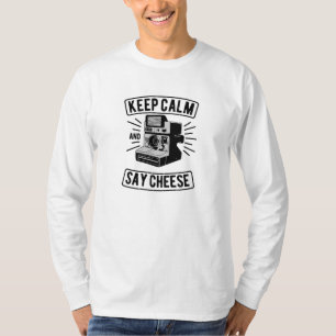 Camiseta Mantén la calma y di queso