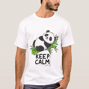 Camiseta Mantén la calma y duerme como un panda