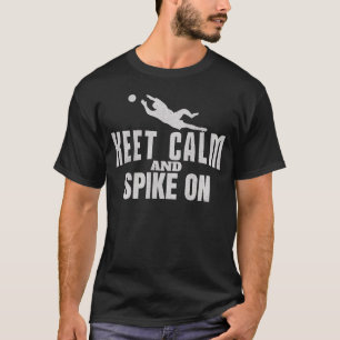 Camiseta Mantén La Calma Y El Araña En El Béisbol