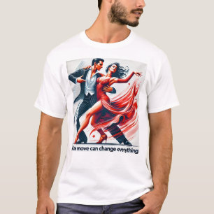 Camiseta Mantén la calma y la danza encendida" - Motto únic
