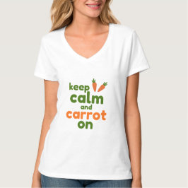 Camiseta Mantén la Calma y la Zanahoria