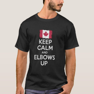 Camiseta Mantén la calma y los codos hacia arriba Vintage h