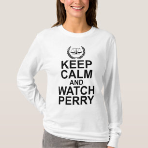 Camiseta Mantén la Calma y Mira a Perry Escalas de Justicia