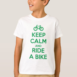 Camiseta Mantén la Calma y Monta en Bicicleta