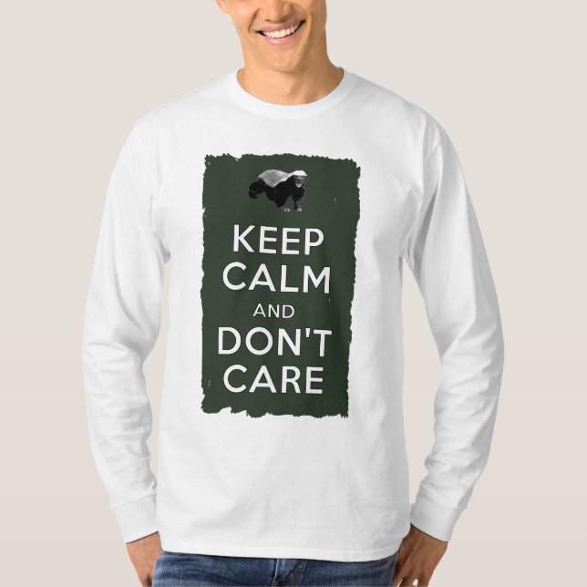 Camiseta Mantén la calma y no te importa (Anverso)