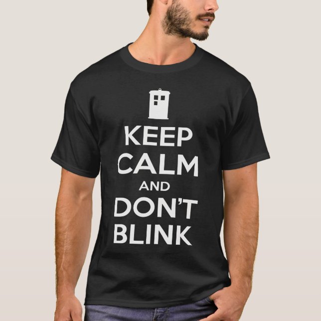 Camiseta Mantén la calma y no te parpaques (Anverso)