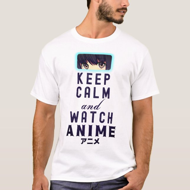 Camiseta Mantén la calma y observa a Anime - Amante (Anverso)