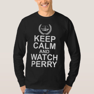 Camiseta Mantén la Calma y Observa a Perry Escalas de Justi