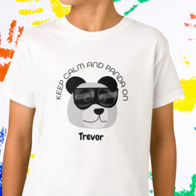 Camiseta Mantén la Calma y Panda Encendido (Subido por el creador)