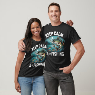 Camiseta Mantén la Calma y Ve a Pescar