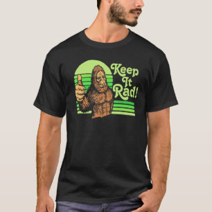 Camiseta ¡Mantén La Carrera! Vintage Bigfoot Thumbs Up Funn