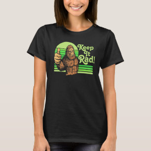 Camiseta ¡Mantén La Carrera! Vintage Bigfoot Thumbs Up Funn