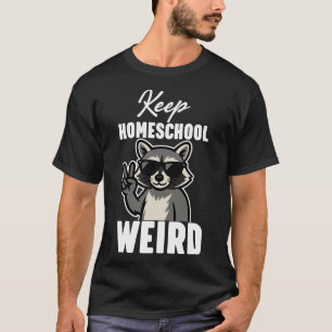 Camiseta Mantén la educación en casa Extraña
