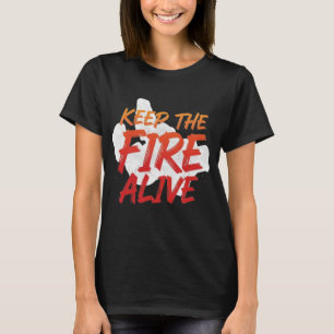 Camiseta Mantén la Llama Viva Motivacional