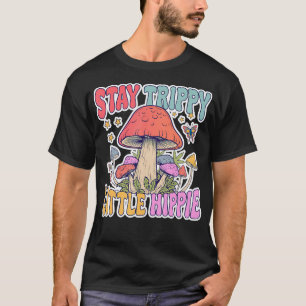 Camiseta Mantén la onda hippie amante de las setas genial