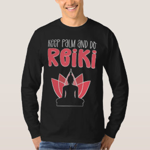 Camiseta Mantén la palma y haz sanador de energía Reiki pro