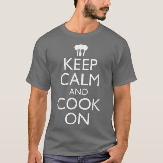 Camiseta Mantén La Tranquilidad Y Cocina Graciosa