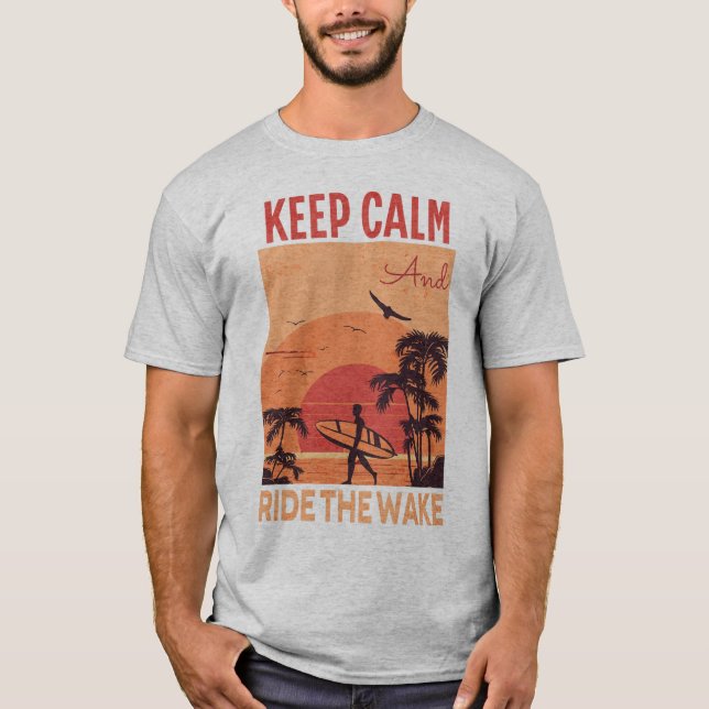 Camiseta Mantén La Tranquilidad Y Pasea Por El Despertador  (Anverso)