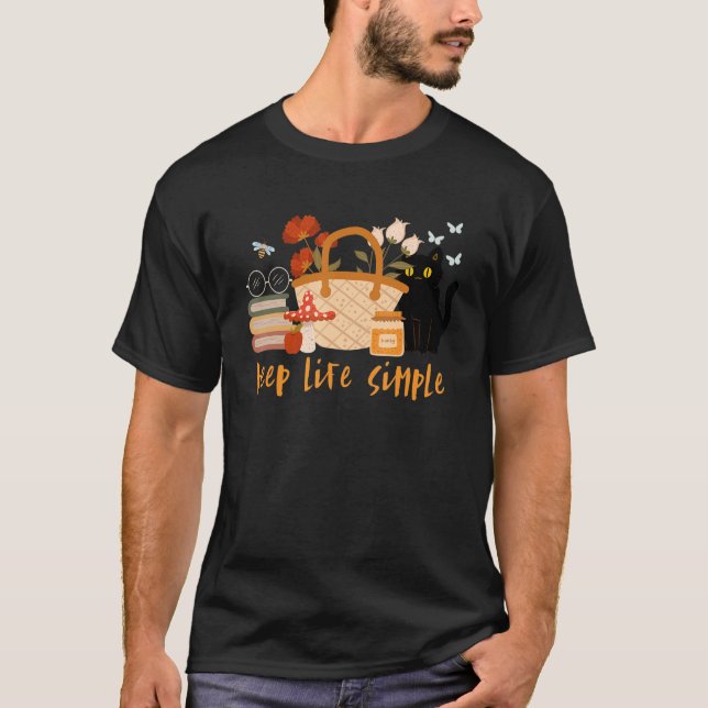Camiseta Mantén la vida simple (Anverso)