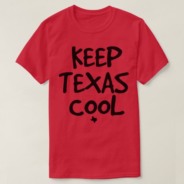 Camiseta Mantén las luces de Guay en Texas (Diseño del anverso)