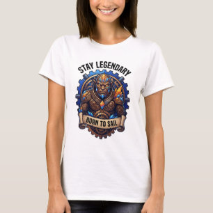 Camiseta Mantén legendario nacido para navegar gorila
